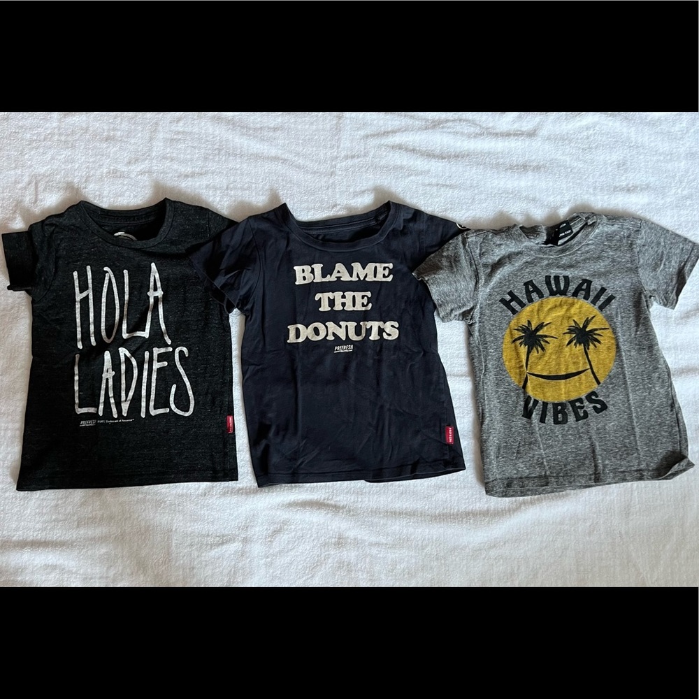 Set of 3 size 4 Prefresh tshirts
